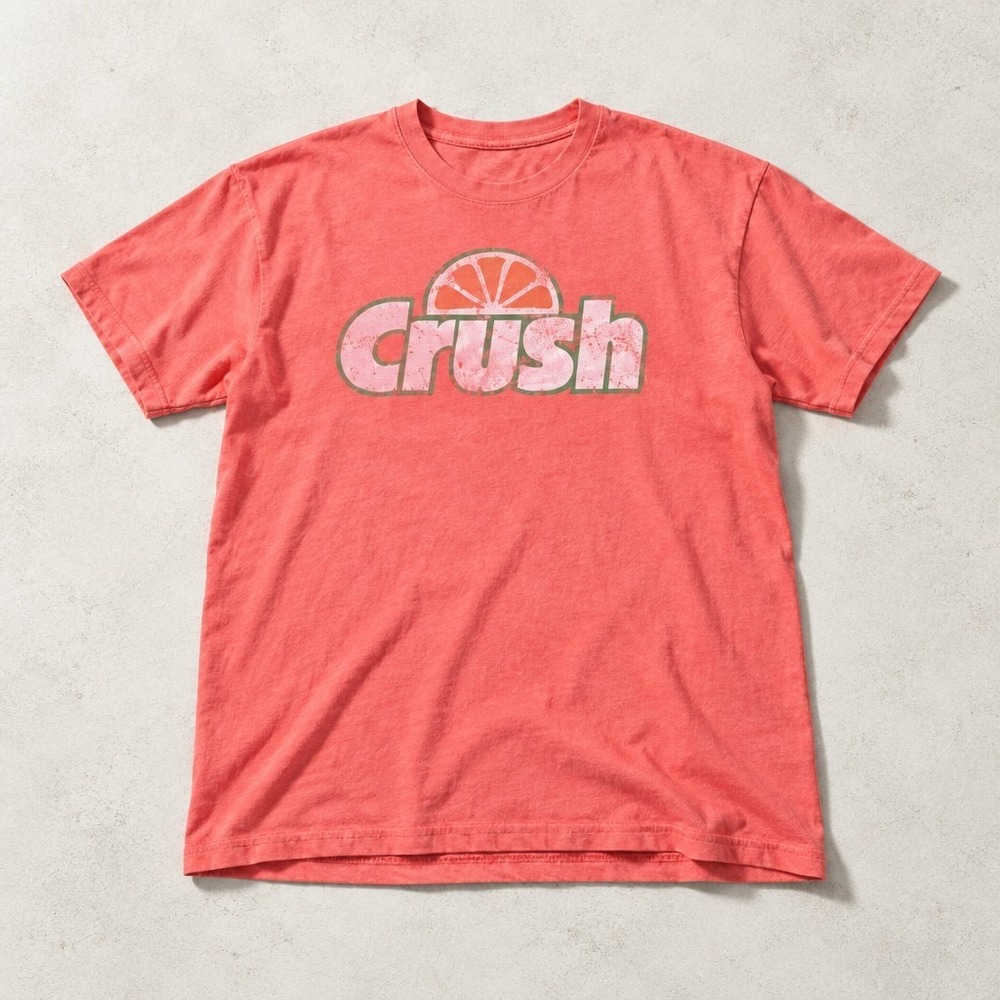 Tee Luv Vintage  XL Men's T-shirt Orange Crush Soda Pop Graphic Tee